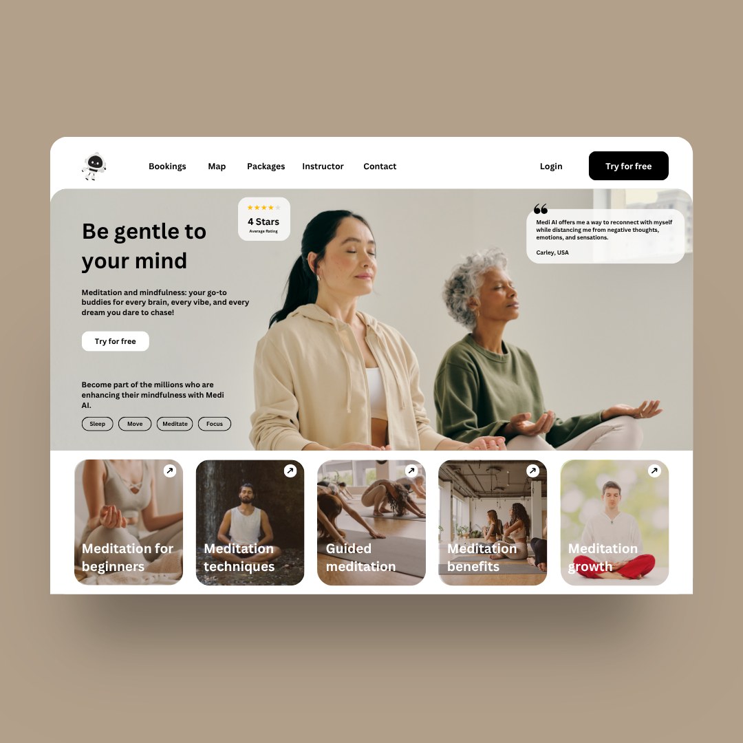 Be Gentle — Wellness / Health design by Lynxio Studio