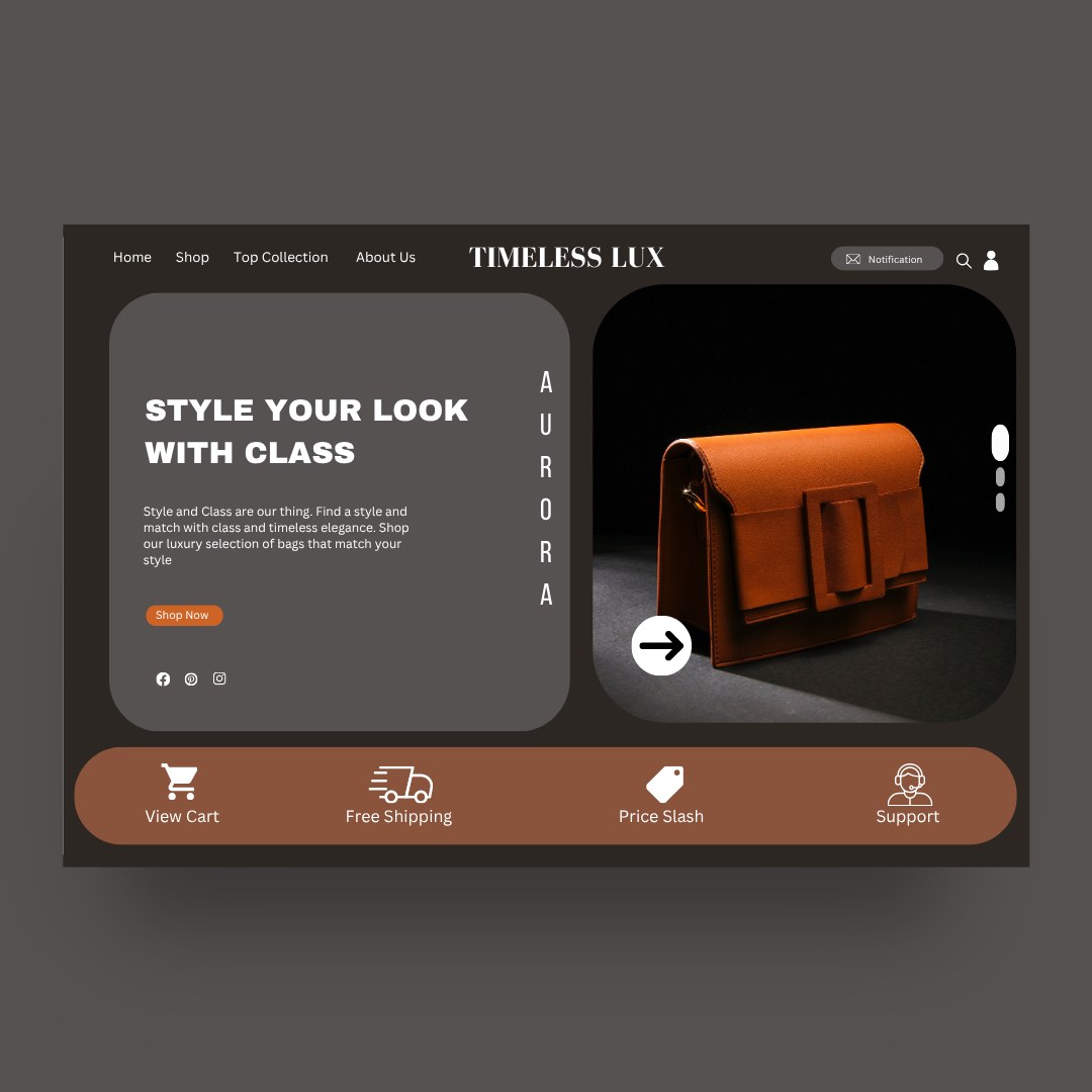 Timeless Lux — Luxury Accessories design by Lynxio Studio