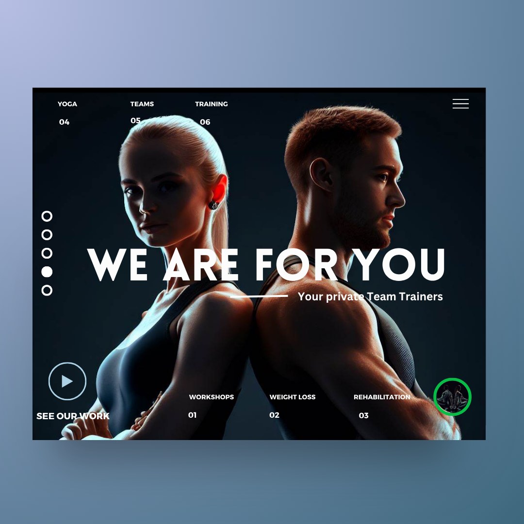 We Are For You — Fitness / Services design by Lynxio Studio