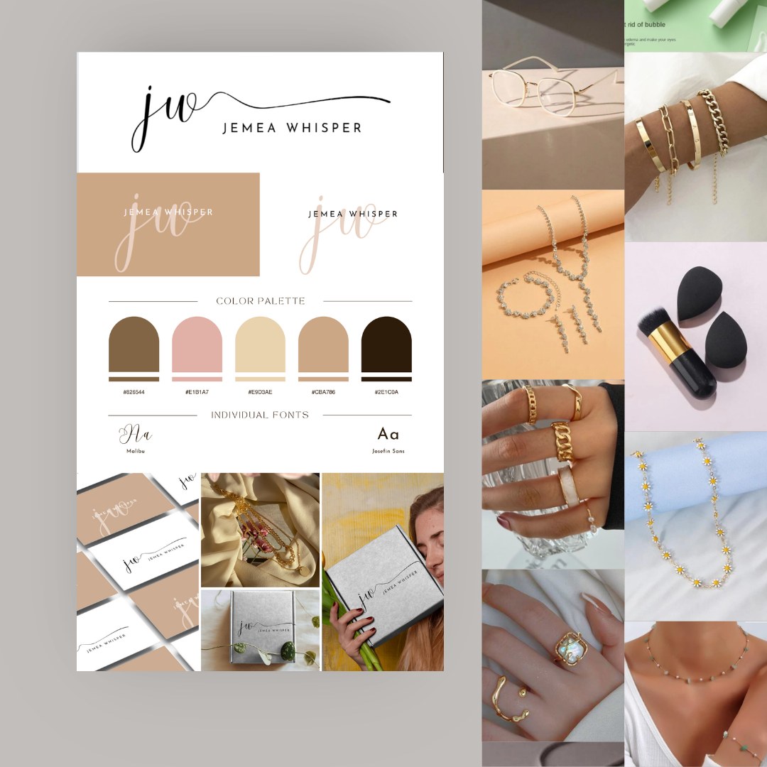 Jenea Whisper — Jewellery / Brand Identity design by Lynxio Studio