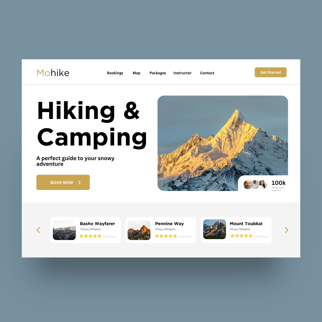 Mahike — Outdoor / Travel design by Lynxio Studio